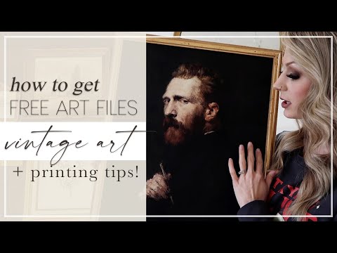 Where to get FREE Vintage Art | Printable Art & What You NEED to Know | Decorating on a Budget!