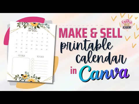 How To Create Printable Calendar In Canva (FREE Calendar 2024 Canva Template)