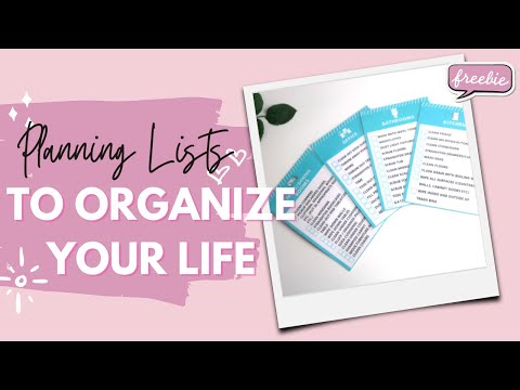 Top 12 Kinds of Lists to Organize Your Life + Free Printable Lists