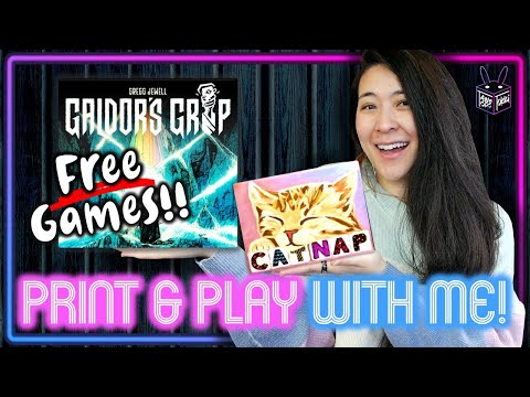 FREE Board Games! | Print & Play with Me 📝✂️