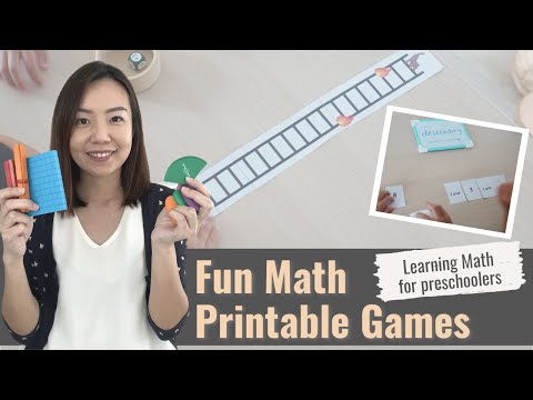 Fun Math Printable Games || Learning Math for preschoolers