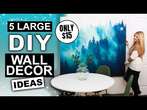 5 Large Wall Art IDEAS that are SUPER AFFORDABLE and CHEAP!!!