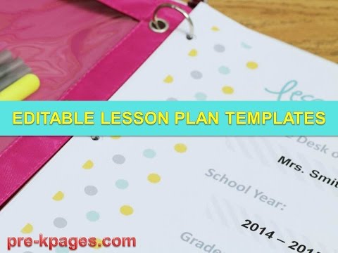 Printable Lesson Plan Templates