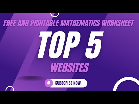 Best 5 Websites For Free Printable Math Worksheets