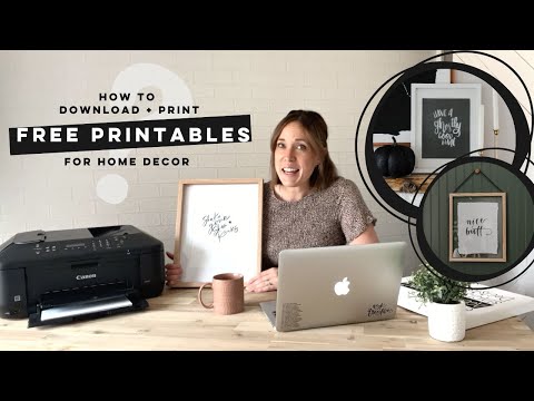 How To Print Free Printables | Download + Decorate your Home for Free!