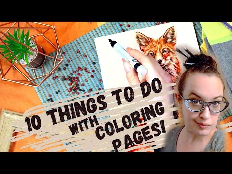 10 Easy Uses For Coloring Pages! What do you do with colored pages?