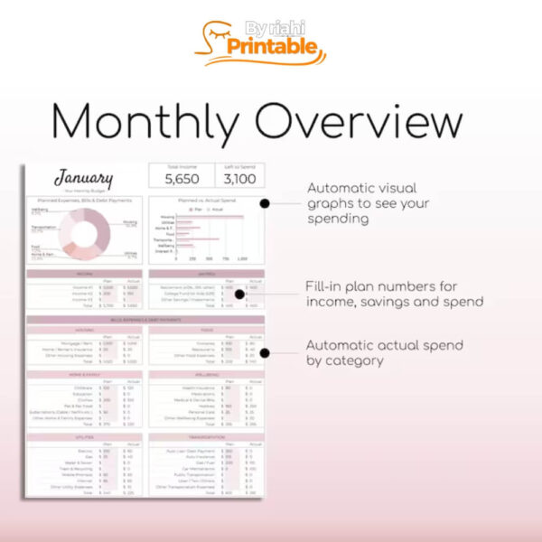 Effective budgeting made easy with our Beginner's Monthly Budget Spreadsheet.