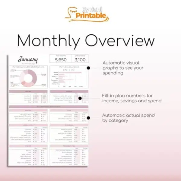 Effective budgeting made easy with our Beginner's Monthly Budget Spreadsheet.