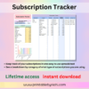 User-friendly Printablebyriahi Annual & Monthly Budget Spreadsheet displayed on a laptop, showcasing clear financial charts and customizable expense categories