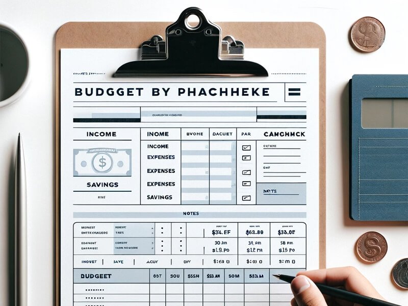 Here's a "Budget by Paycheck" printable template. It features distinct sections for income, expenses, savings, and notes, each clearly labeled for ease of use. The template also includes columns for budgeted amounts and actual spending, which can help in tracking financial progress. If there's anything you'd like to adjust or add, feel free to let me know!