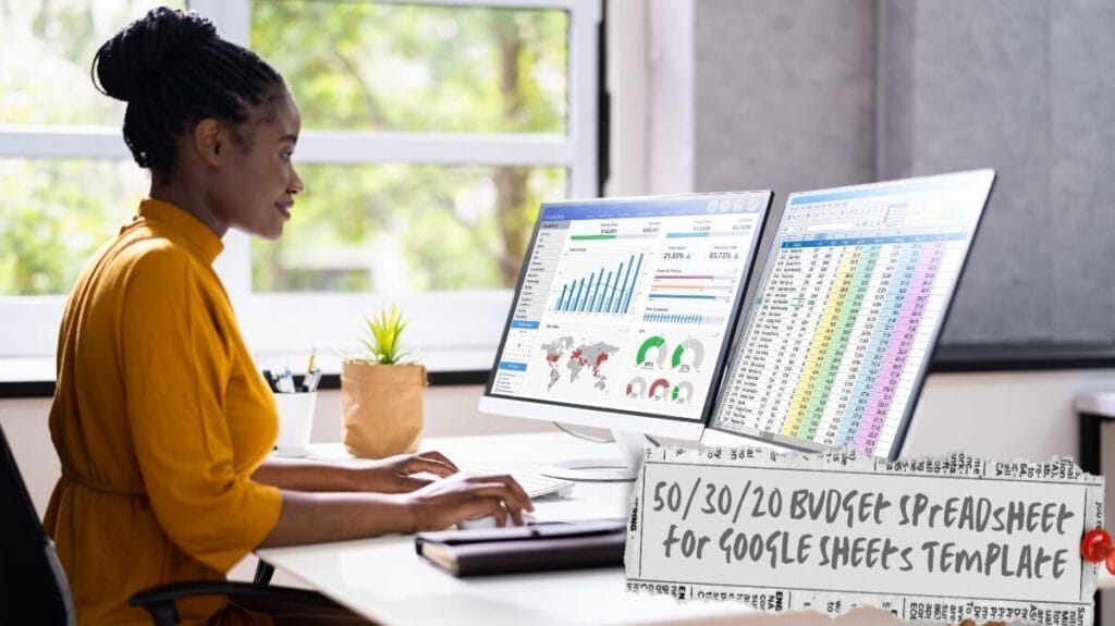 50/30/20 Budget Spreadsheet for Google Sheets Template