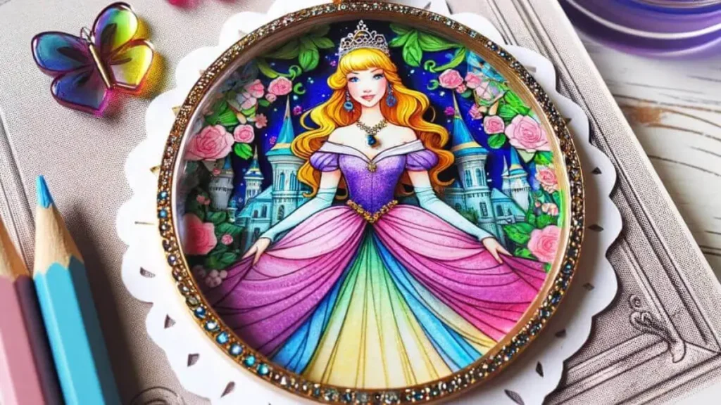I love using princess coloring pages to make jewelry for myself and my friends. Here are some easy and fun ways to use these pages: