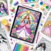 Assorted princess coloring pages with diverse themes for creativity.