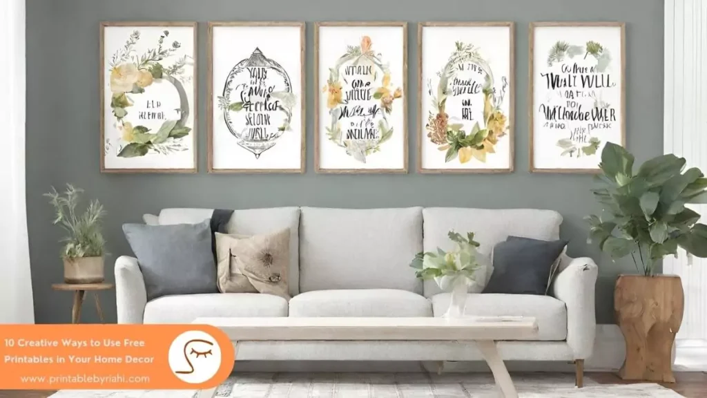 10 Creative Ways to Use Free Printables in Your Home Decor