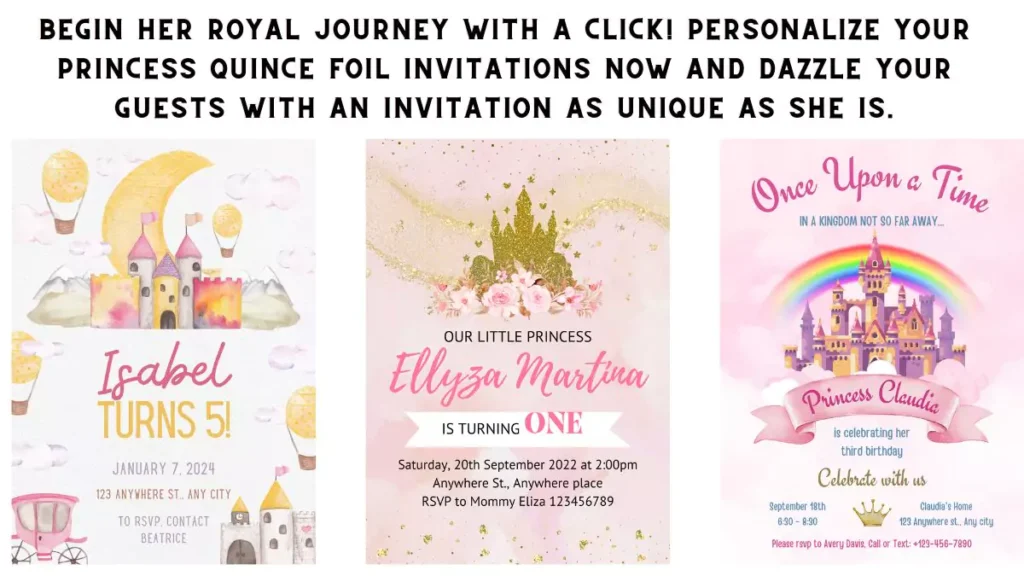 Elegant Princess Quince Foil Invitation lying on a silk cloth."

Caption: "Unveil the Magic: Princess Quince Foil Invitations.