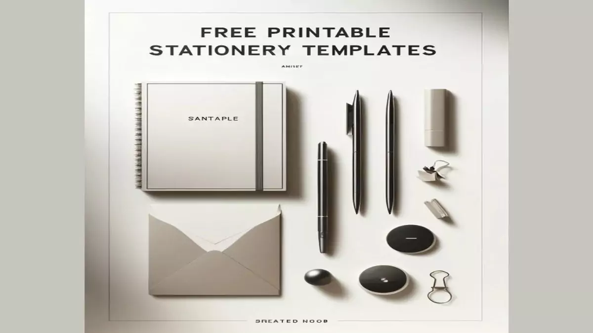 Free Printable Stationery Templates Elegant and Cute Designs for Letters, Cards