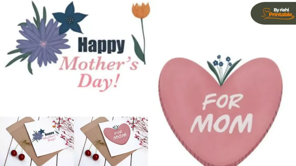 Customizable free Mother's Day printables for cards and decorations.