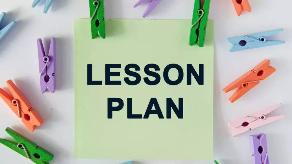 Weekly preschool lesson plan template available for free in PDF format.