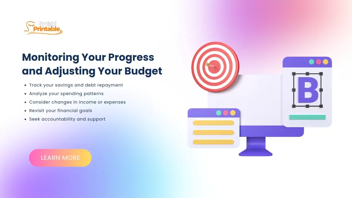 Regularly update income and expense data in Google Sheets 50 30 20 budget template to keep track of financial progress.