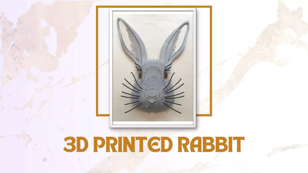 Unique 3D printed rabbit gift idea for bunny lovers.