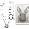 Modern 3D printed rabbit, tailored for those who love bunnies and unique decor.