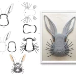 Modern 3D printed rabbit, tailored for those who love bunnies and unique decor.