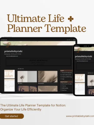 Free access to the Ultimate Life Planner Template for Notion for efficient time management.