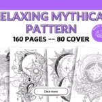 Relaxing Mythical Pattern Coloring 160 Pages for Stress Relief