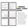 Comprehensive household binder featuring cleaning, finance, and meal planning pages