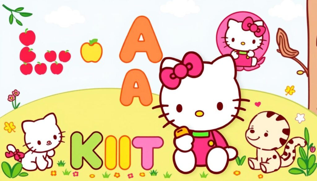 Hello Kitty Educational Coloring Pages