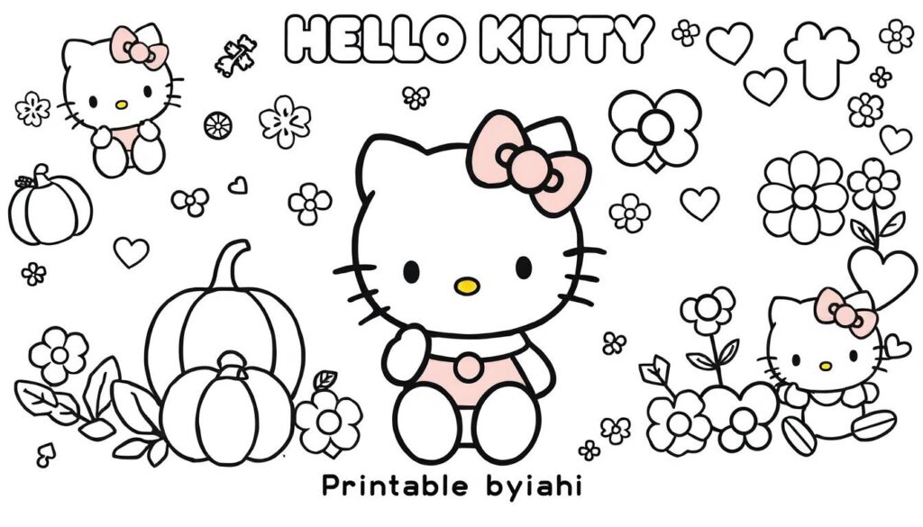 Hello Kitty Coloring Pages – 77 Free Printable Pages