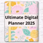 Dreamy Two-Page Landscape Digital Planner 2025 for Goodnotes and Noteshelf – Ditsy Bloom Collection