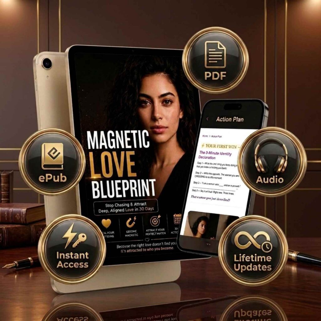 The Magnetic Love Blueprint ebook cover – Relationship confidence and healthy love guide