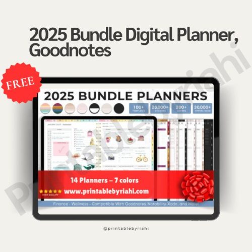 2025 Bundle Digital Planner, Goodnotes