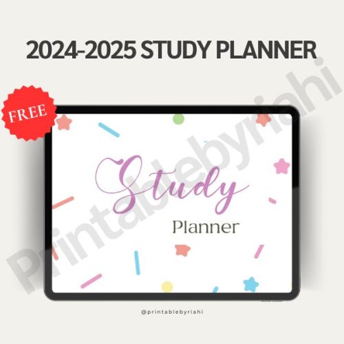 2024-2025 STUDY PLANNER